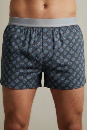 Men’s Printed Cotton Boxer Shorts – Classic Comfort Fit