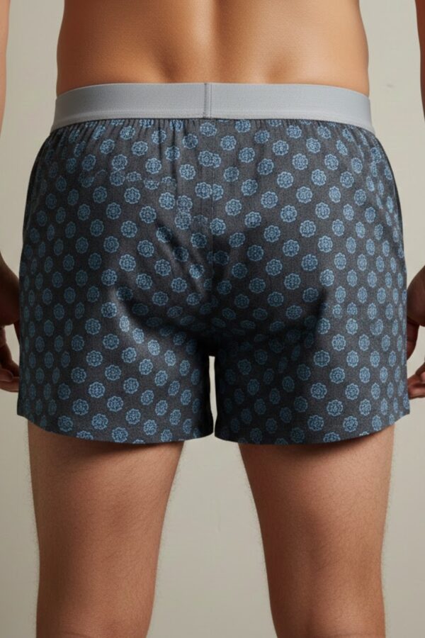 Men’s Printed Cotton Boxer Shorts – Classic Comfort Fit Back