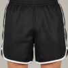Champion Style Mesh Shorts – Black With White Trim