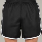 Champion Style Mesh Shorts – Black With White Trim