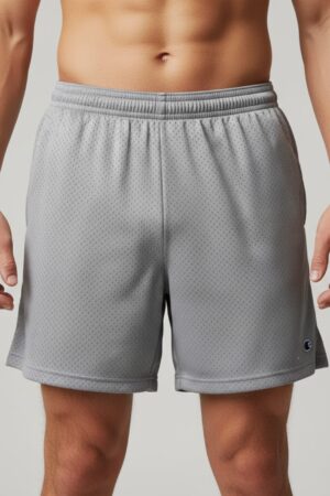 Champion Style Mesh Shorts – Grey Classic