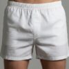 Cotton Boxer Shorts – Classic White With Texture