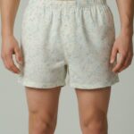Cotton Boxer Shorts – Light Printed Pattern