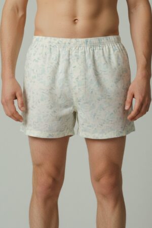 Cotton Boxer Shorts – Light Printed Pattern