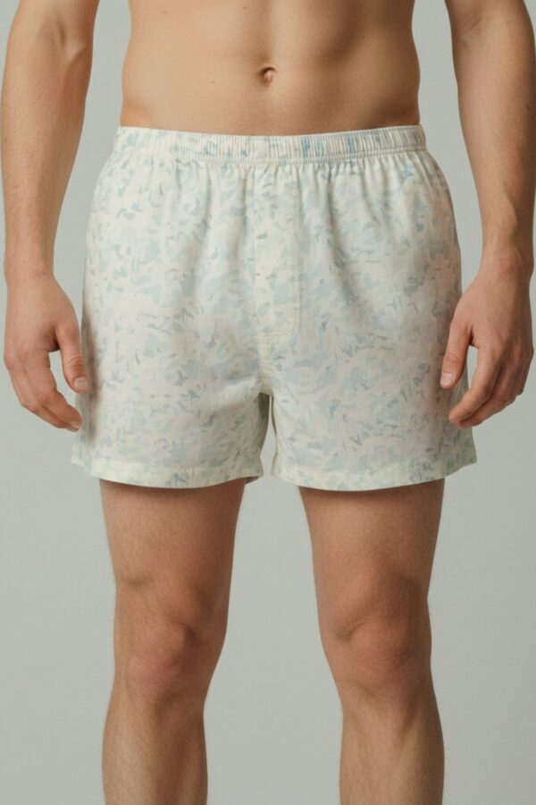 Cotton Boxer Shorts – Light Printed Pattern