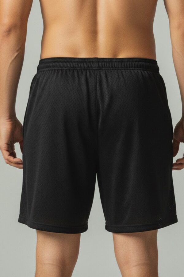 Men’s Mesh Shorts – Black Athletic Mesh Back