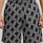 Men’s Mesh Shorts – Geometric Pattern