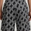 Men’s Mesh Shorts – Geometric Pattern Back