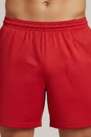 Men’s Mesh Shorts – Red Sports Mesh