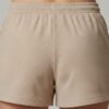 Streetwear Mesh Shorts – Neutral Sand Tone Back