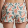 Women’s Boxer Shorts – Abstract Print Back