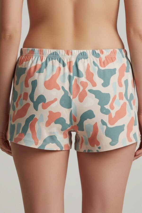 Women’s Boxer Shorts – Abstract Print Back