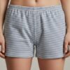 Women’s Boxer Shorts – Minimal Stripe Pattern