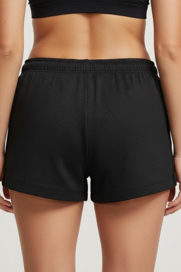 Women’s Mesh Shorts – Black Fitness Mesh Back