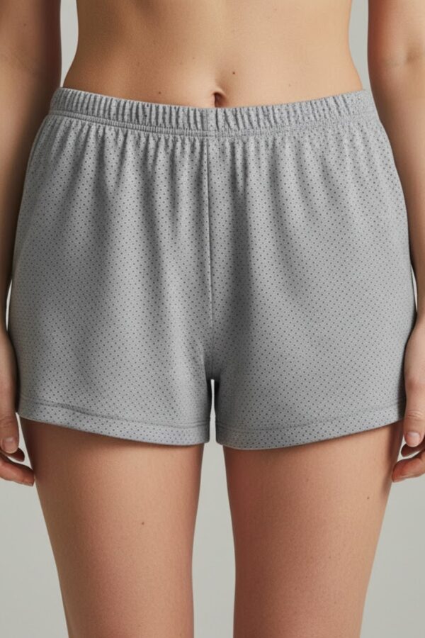 Women’s Mesh Shorts – Minimal Grey Mesh