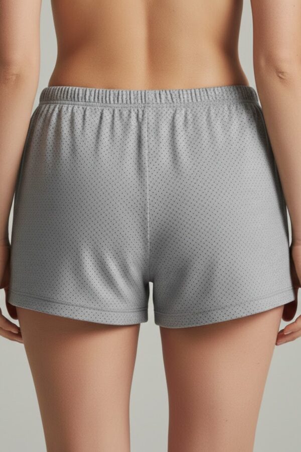 Women’s Mesh Shorts – Minimal Grey Mesh Back